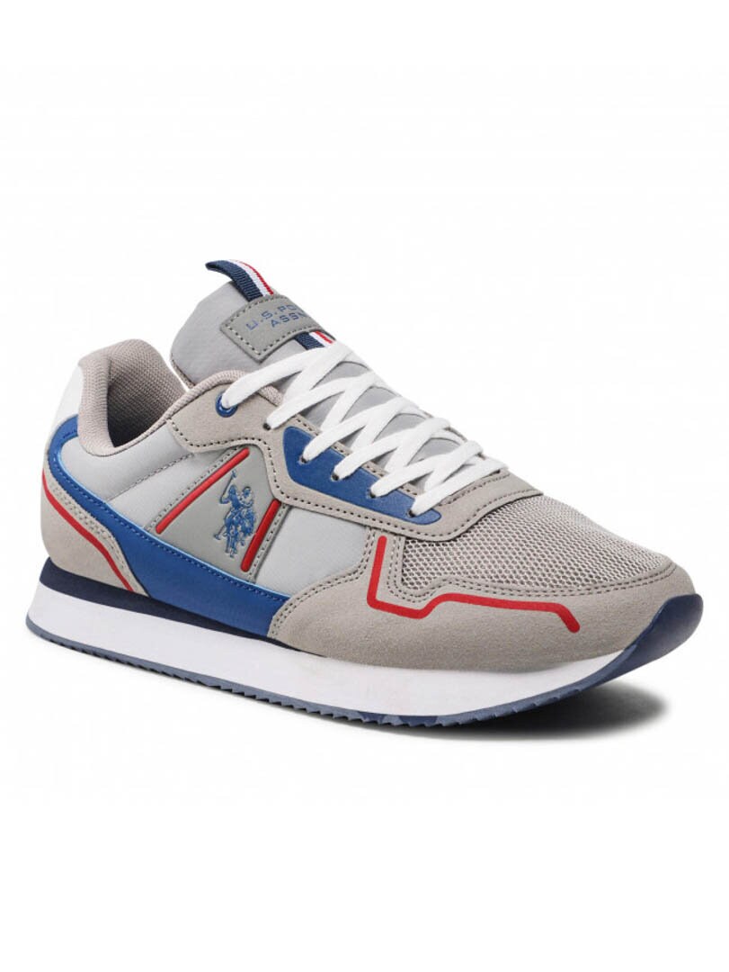 U.S. Polo Sneakers - Lysegrå/Blå