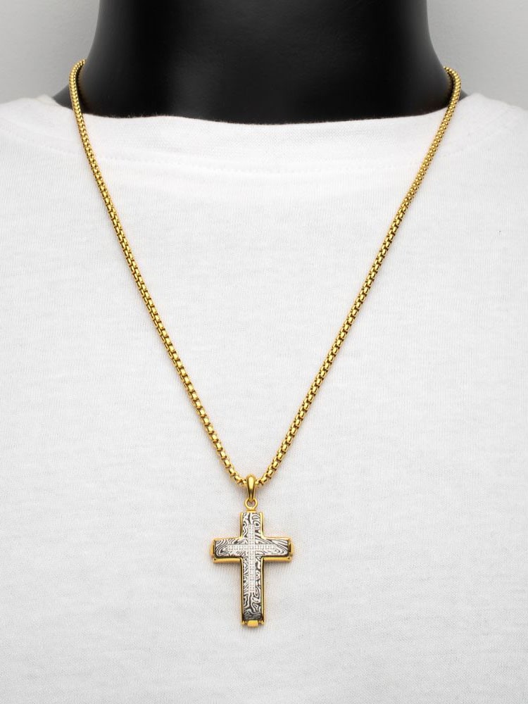 Zebra Cross Pendant Inox Halsband6.jpg