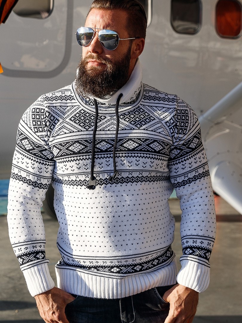 Benelli Strikket Sweater - Hvid