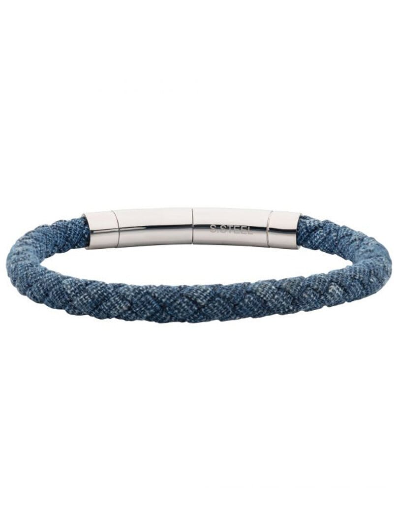 Franco Denim Inox Armbånd - Blå