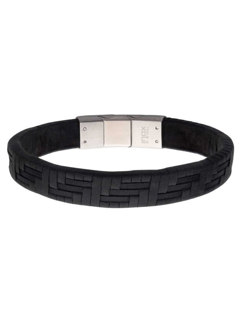 Twill Weave Inox Armbånd - Sort