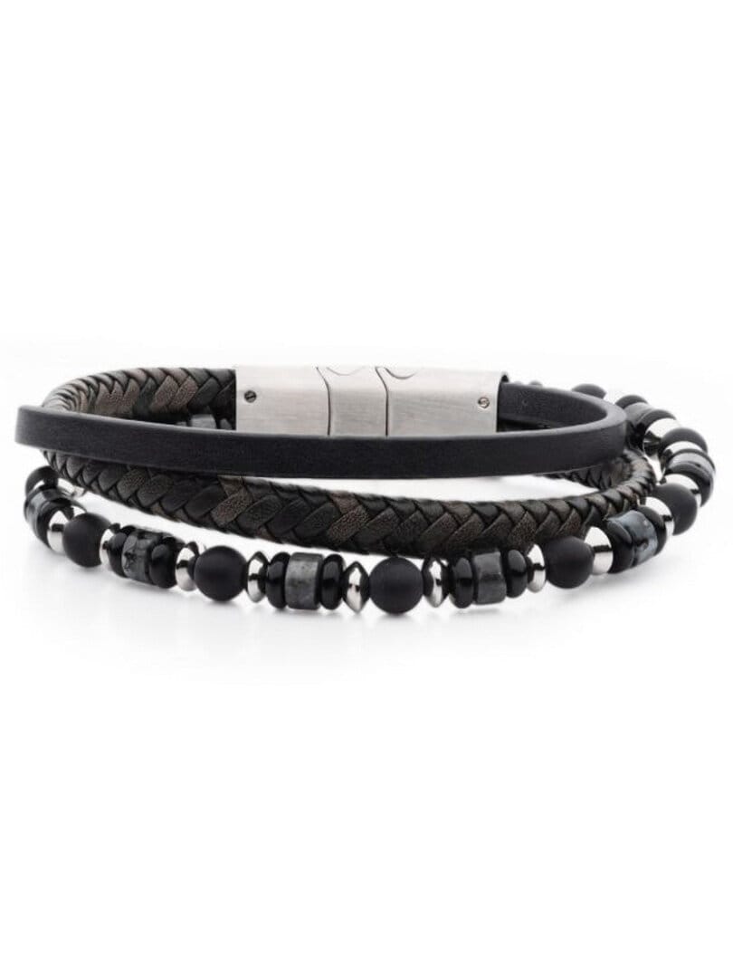 Onyx Inox Armbånd - Sort