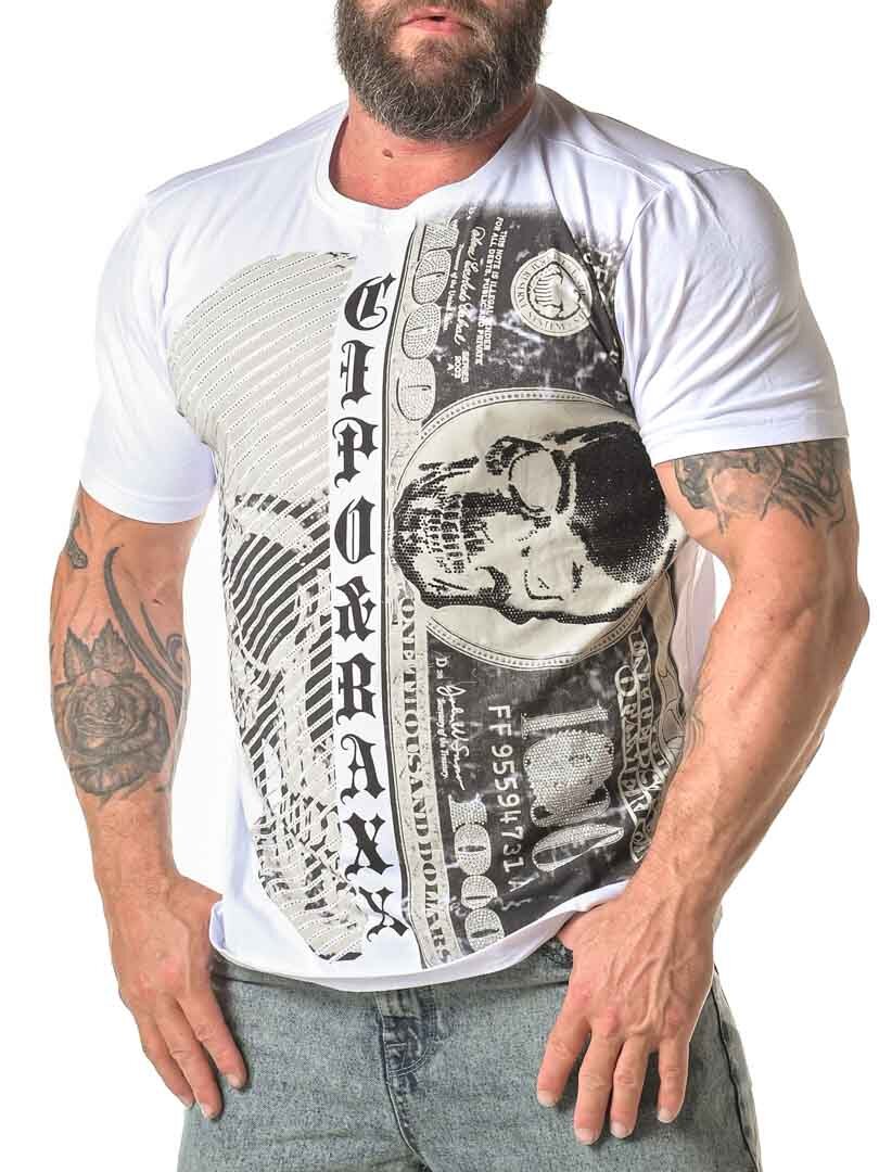 Skull Dollar Cipo & Baxx T-shirt - Hvid