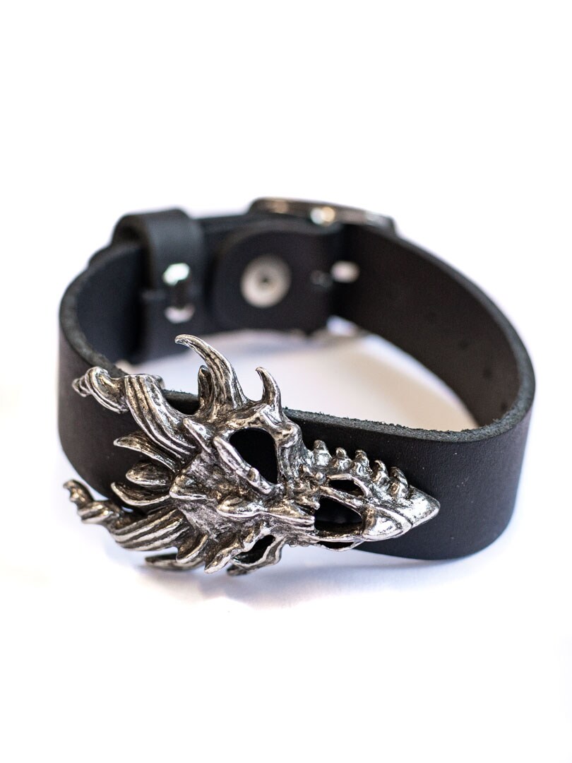 Dragon Skull Alchemy Armbånd - Sort