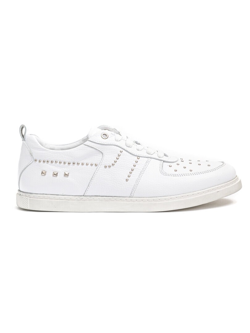 RD Rivet Leather Sneakers - Hvid