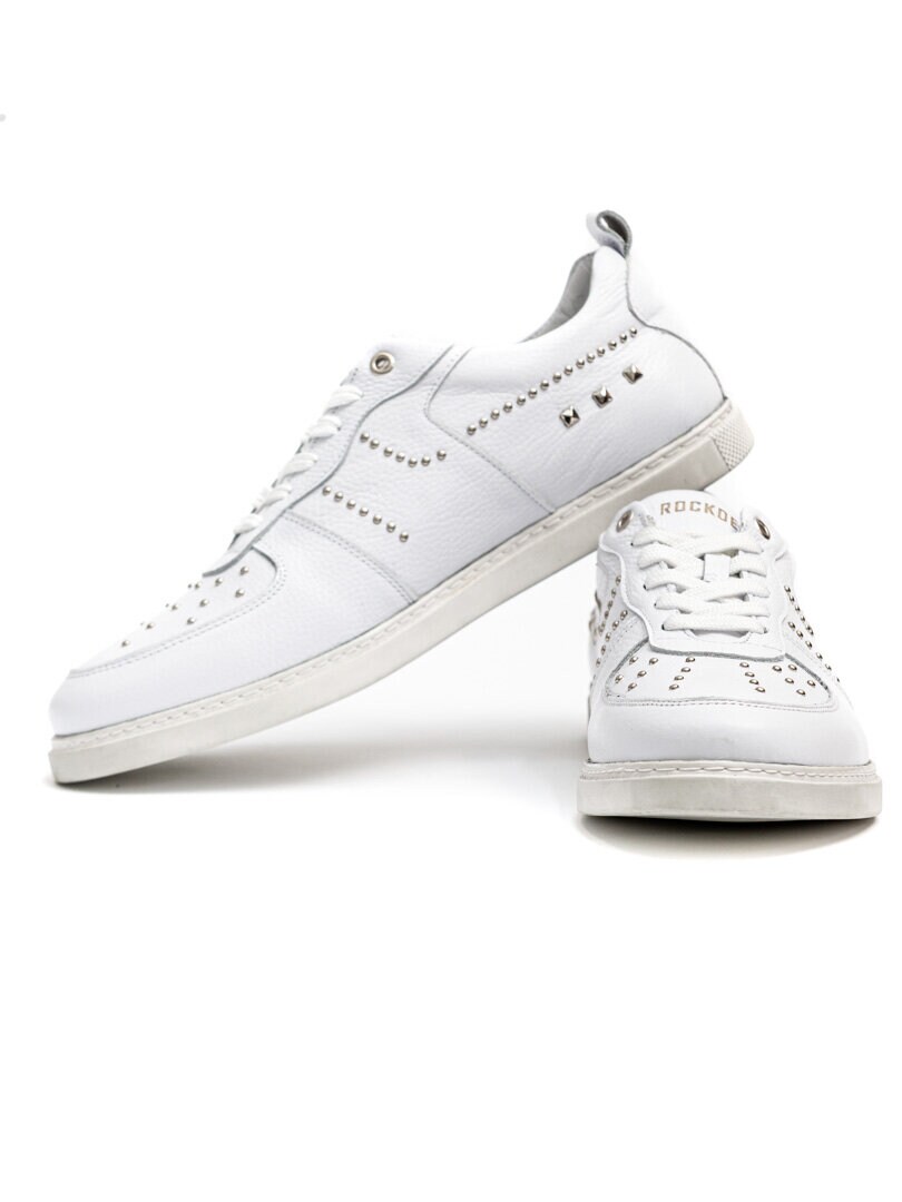 RD Rivet Leather Sneakers - Hvid