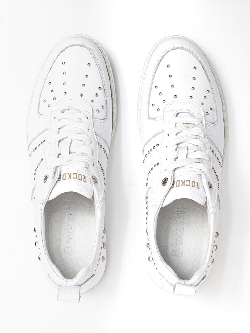 RD Rivet Leather Sneakers - Hvid