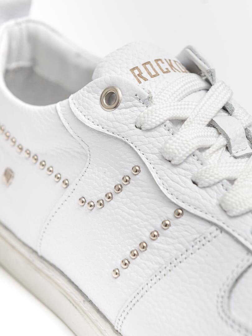 RD Rivet Leather Sneakers - Hvid